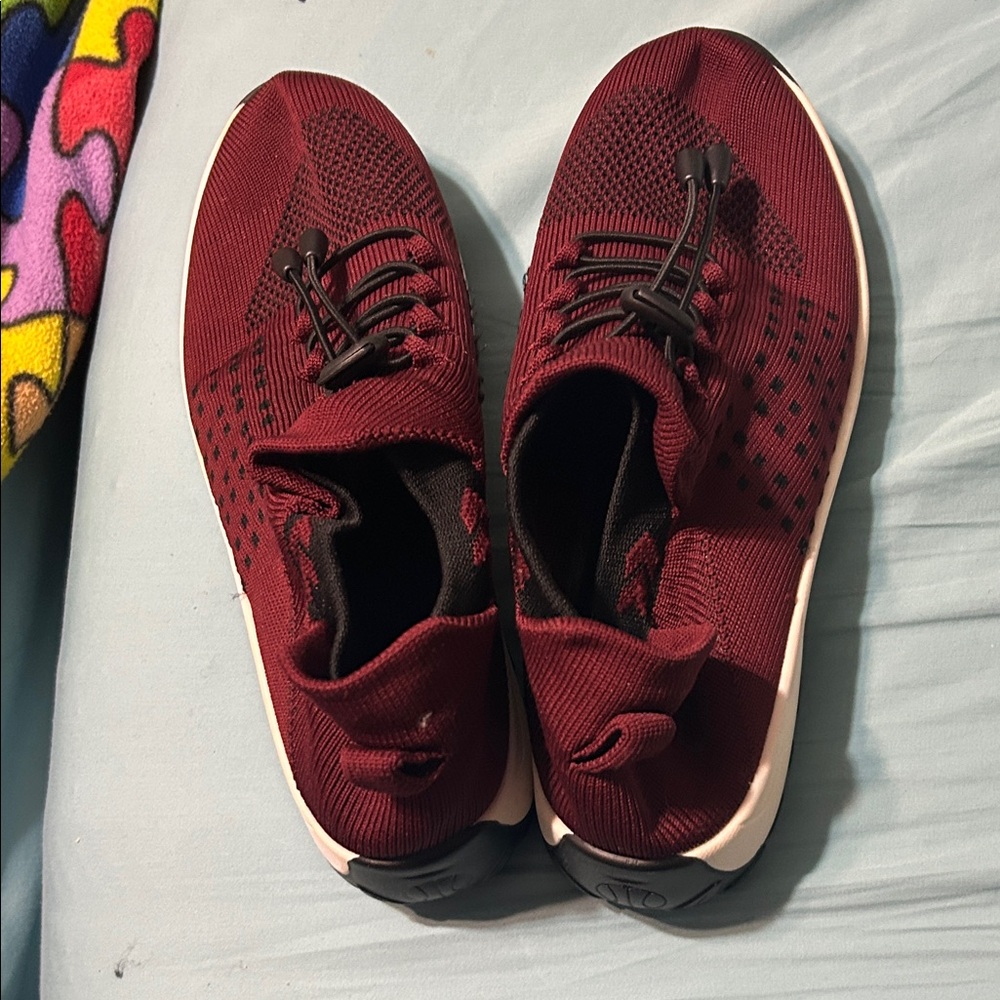 Women's Burgundy Athletic Shoes